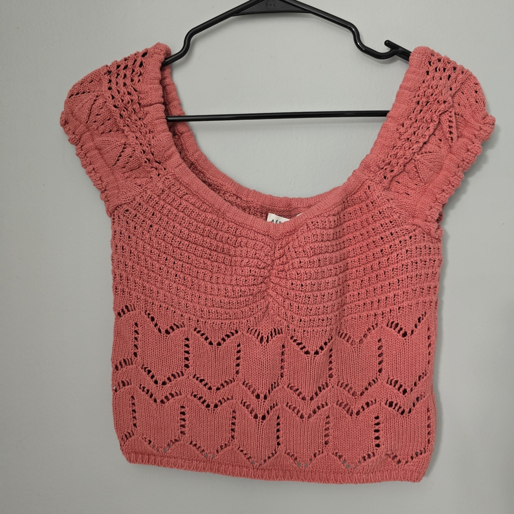 🌟 Aeropostale Cropped Knit Sweater